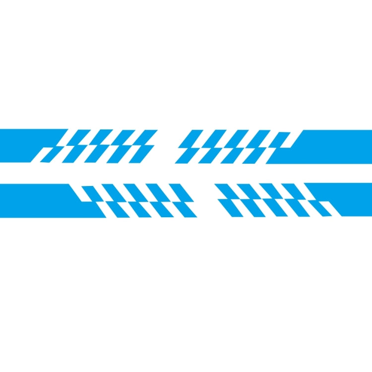 2 PCS/Set D-487 Stripe Pattern Car Modified Decorative Sticker(Blue) - Decorative Sticker by PMC Jewellery | Online Shopping South Africa | PMC Jewellery | Buy Now Pay Later Mobicred