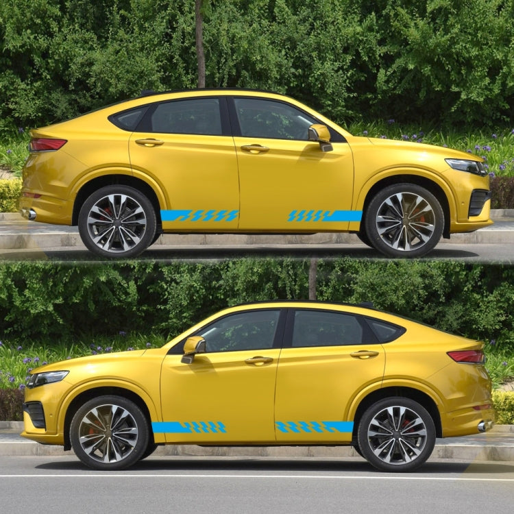 2 PCS/Set D-487 Stripe Pattern Car Modified Decorative Sticker(Blue) - Decorative Sticker by PMC Jewellery | Online Shopping South Africa | PMC Jewellery | Buy Now Pay Later Mobicred