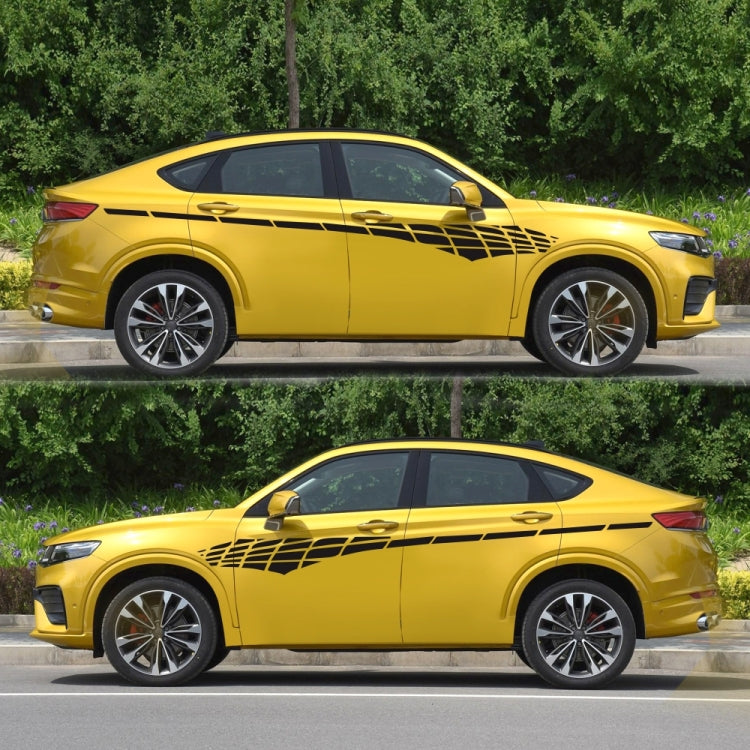 2 PCS/Set D-501 Plaid Pattern Car Modified Decorative Sticker(Black) - Decorative Sticker by PMC TechLife | Online Shopping South Africa | PMC TechLife | Buy Now Pay Later Mobicred