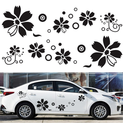 2 PCS/Set D-510 Flowers Pattern Car Modified Decorative Sticker(Yellow) - Decorative Sticker by PMC Jewellery | Online Shopping South Africa | PMC Jewellery | Buy Now Pay Later Mobicred