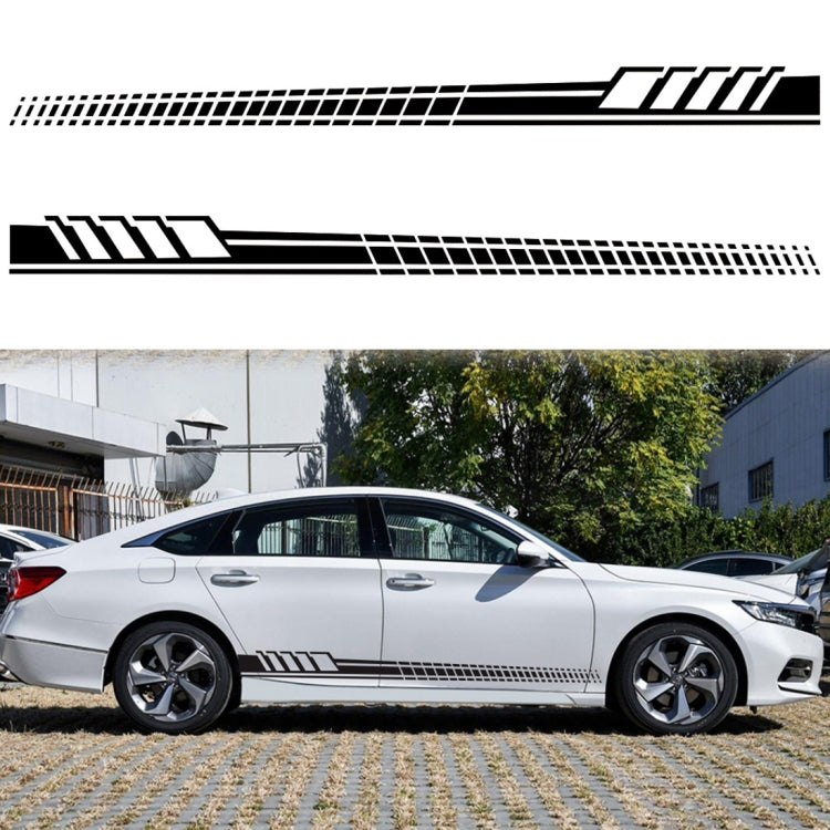 2 PCS/Set D-707 Striped Totem Pattern Car Modified Decorative Sticker(Black) - Decorative Sticker by PMC Jewellery | Online Shopping South Africa | PMC Jewellery | Buy Now Pay Later Mobicred