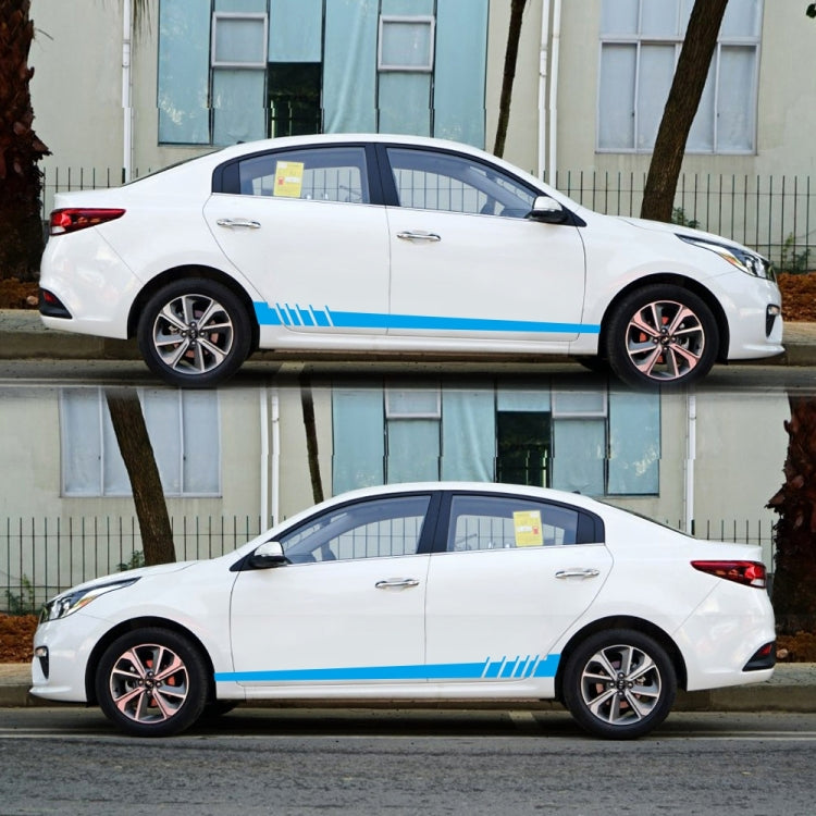 2 PCS/Set D-854 Stripe Pattern Car Modified Decorative Sticker(Blue) - Decorative Sticker by PMC Jewellery | Online Shopping South Africa | PMC Jewellery | Buy Now Pay Later Mobicred