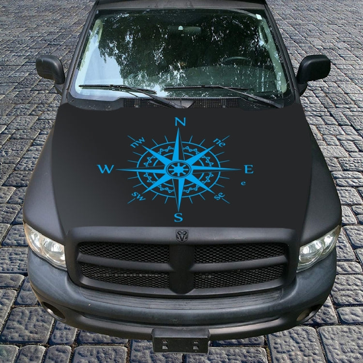 D-863 Compass Pattern Car Modified Decorative Sticker(Blue) - Decorative Sticker by PMC Jewellery | Online Shopping South Africa | PMC Jewellery | Buy Now Pay Later Mobicred