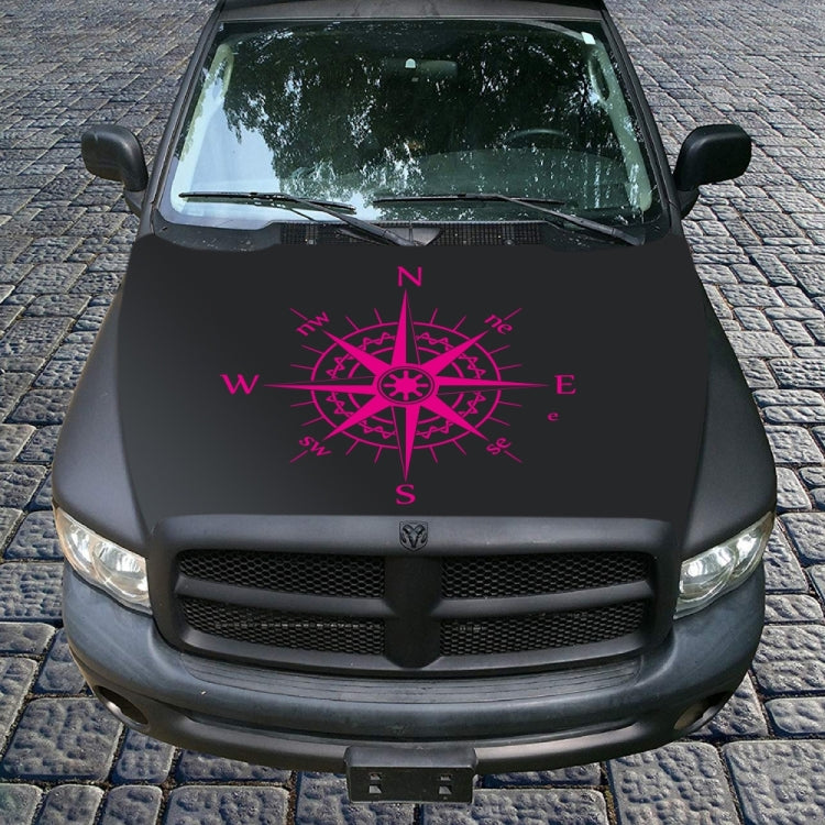 D-863 Compass Pattern Car Modified Decorative Sticker(Purple) - Decorative Sticker by PMC Jewellery | Online Shopping South Africa | PMC Jewellery | Buy Now Pay Later Mobicred