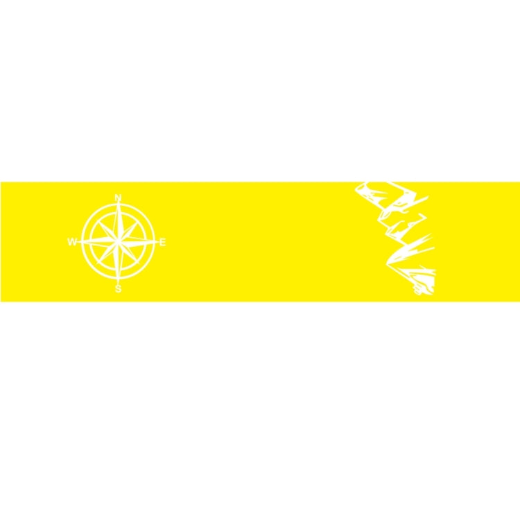 D-864 Compass Pattern Car Modified Decorative Sticker(Yellow) - Decorative Sticker by PMC TechLife | Online Shopping South Africa | PMC TechLife | Buy Now Pay Later Mobicred