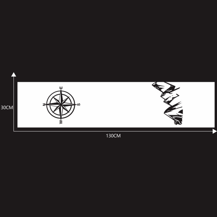 D-864 Compass Pattern Car Modified Decorative Sticker(White) - Decorative Sticker by PMC TechLife | Online Shopping South Africa | PMC TechLife | Buy Now Pay Later Mobicred