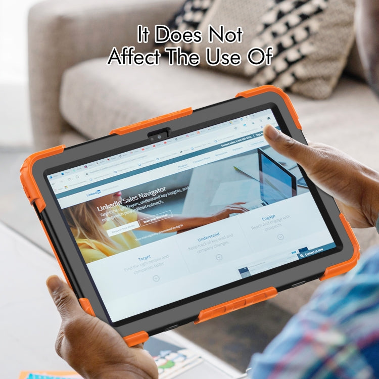 For Lenovo Tab M10 Plus 10.6 3rd Gen 2022 Silicone + PC Tablet Case(Orange) - Lenovo by PMC TechLife | Online Shopping South Africa | PMC TechLife | Buy Now Pay Later Mobicred