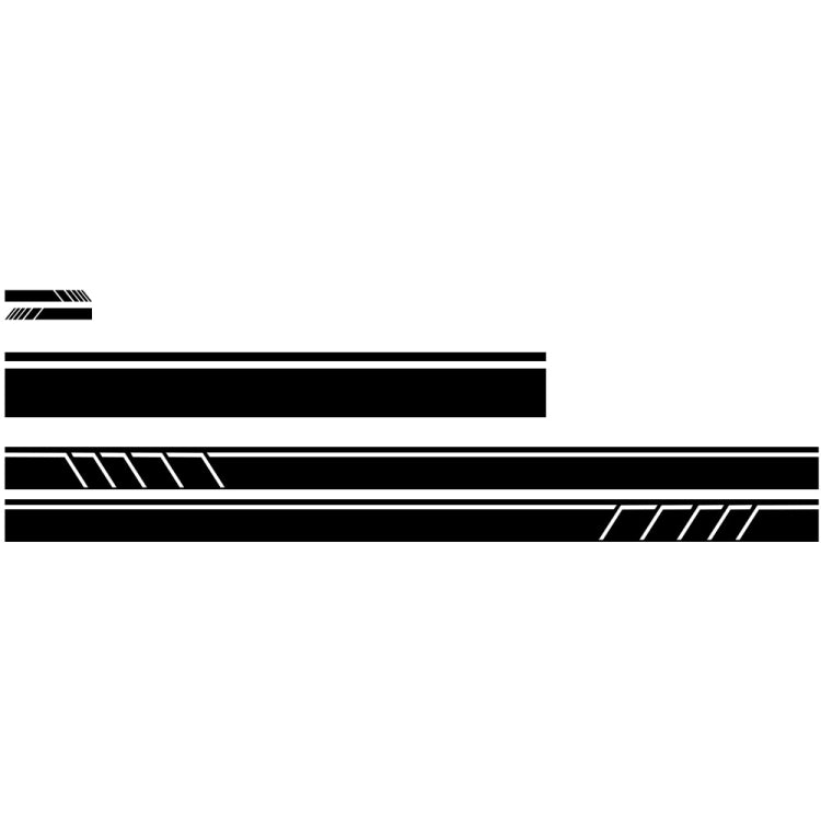D-930 Lines Pattern Car Modified Decorative Sticker(Black) - Decorative Sticker by PMC TechLife | Online Shopping South Africa | PMC TechLife