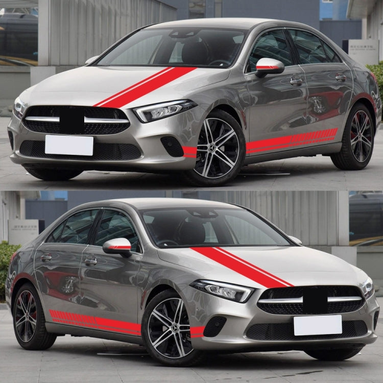 D-936 Stripe Pattern Car Modified Decorative Sticker(Red) - Decorative Sticker by PMC Jewellery | Online Shopping South Africa | PMC Jewellery | Buy Now Pay Later Mobicred