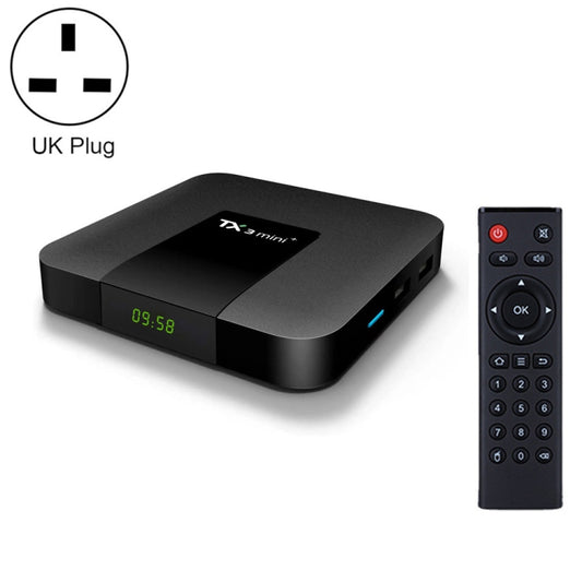TX3 mini+  Android 11.0 Smart TV Box, Amlogic S905W2 Quad Core, Memory:2GB+16GB, 2.4GHz / 5GHz WiFi(UK Plug) - Amlogic S905 by PMC Jewellery | Online Shopping South Africa | PMC Jewellery | Buy Now Pay Later Mobicred
