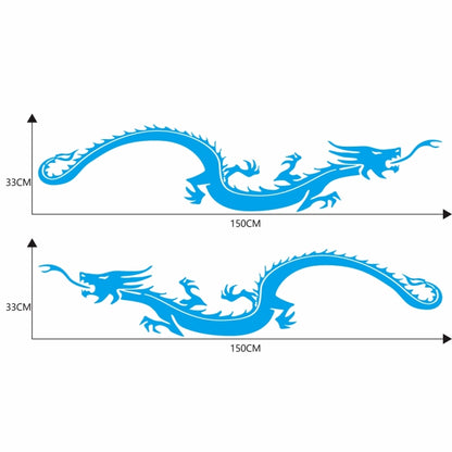 2 PCS/Set D-965 Dragon Pattern Car Modified Decorative Sticker(Blue) - Decorative Sticker by PMC Jewellery | Online Shopping South Africa | PMC Jewellery | Buy Now Pay Later Mobicred