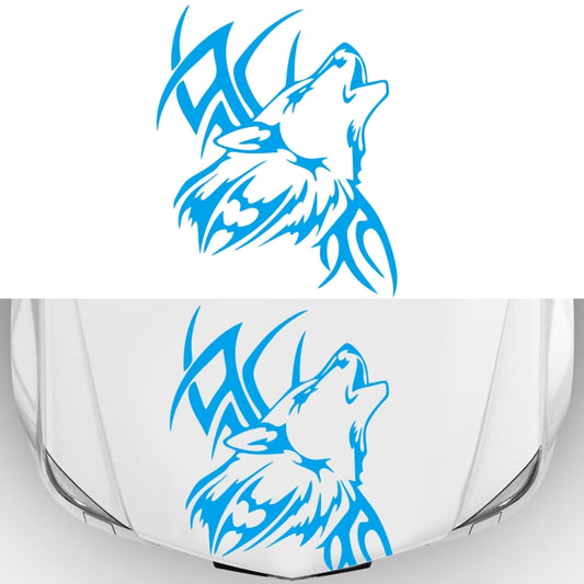 D-967 Wolf Tribe Pattern Car Modified Decorative Sticker(Blue) - Decorative Sticker by PMC Jewellery | Online Shopping South Africa | PMC Jewellery | Buy Now Pay Later Mobicred