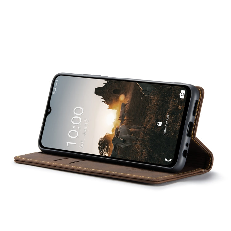 For Samsung Galaxy M33 5G CaseMe 013 Multifunctional Horizontal Flip Leather Phone Case(Coffee) - Galaxy Phone Cases by CaseMe | Online Shopping South Africa | PMC Jewellery | Buy Now Pay Later Mobicred