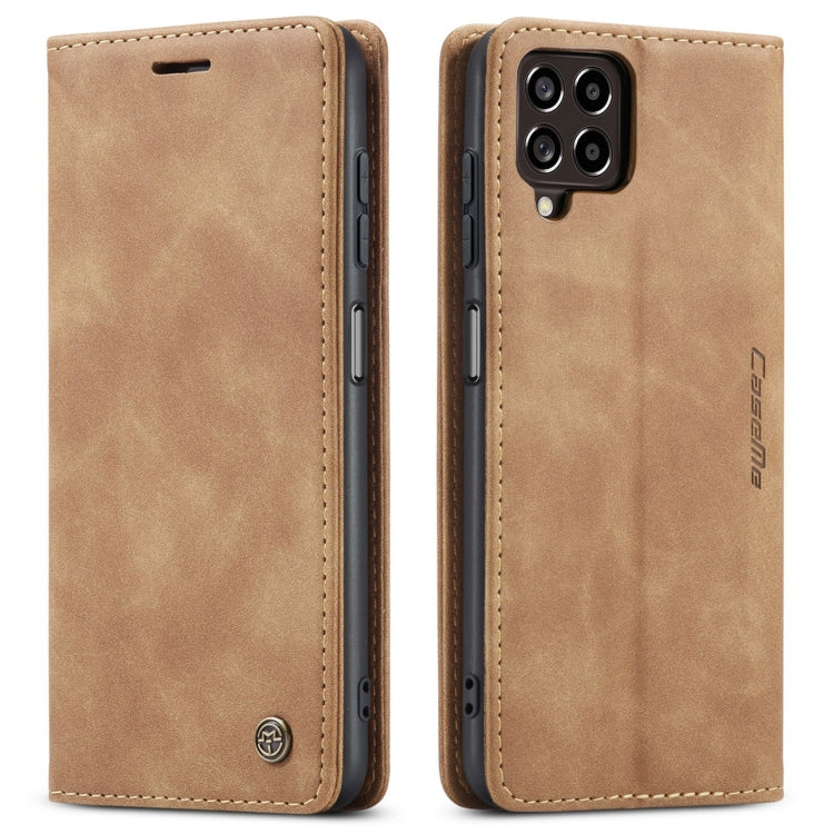 For Samsung Galaxy M33 5G CaseMe 013 Multifunctional Horizontal Flip Leather Phone Case(Brown) - Galaxy Phone Cases by CaseMe | Online Shopping South Africa | PMC Jewellery | Buy Now Pay Later Mobicred