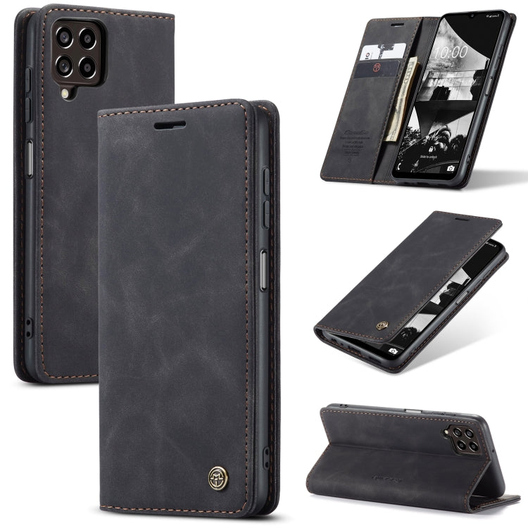 For Samsung Galaxy M33 5G CaseMe 013 Multifunctional Horizontal Flip Leather Phone Case(Black) - Galaxy Phone Cases by CaseMe | Online Shopping South Africa | PMC Jewellery | Buy Now Pay Later Mobicred