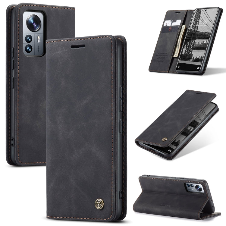 For Xiaomi 12 Lite CaseMe 013 Multifunctional Horizontal Flip Leather Phone Case(Black) - Xiaomi Cases by CaseMe | Online Shopping South Africa | PMC Jewellery | Buy Now Pay Later Mobicred