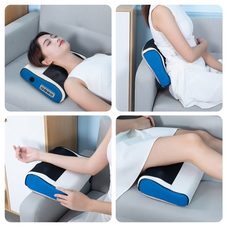 Multifunctional Hot Compress Neck Massager Car Cervical Spine Massage Pillow(Red Six Keys) - Seat Accessories by PMC TechLife | Online Shopping South Africa | PMC TechLife | Buy Now Pay Later Mobicred