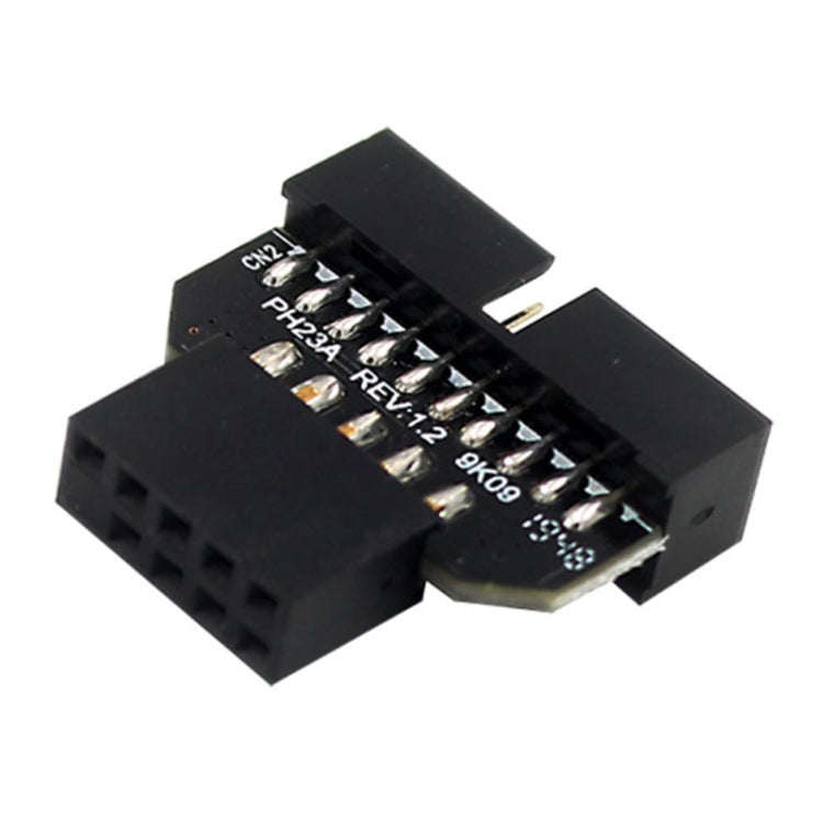 10 PCS Motherboard USB 2.0 9Pin to USB 3.0 19Pin Plug-in Connector Adapter, Model:PH23A - Others by PMC Jewellery | Online Shopping South Africa | PMC Jewellery | Buy Now Pay Later Mobicred