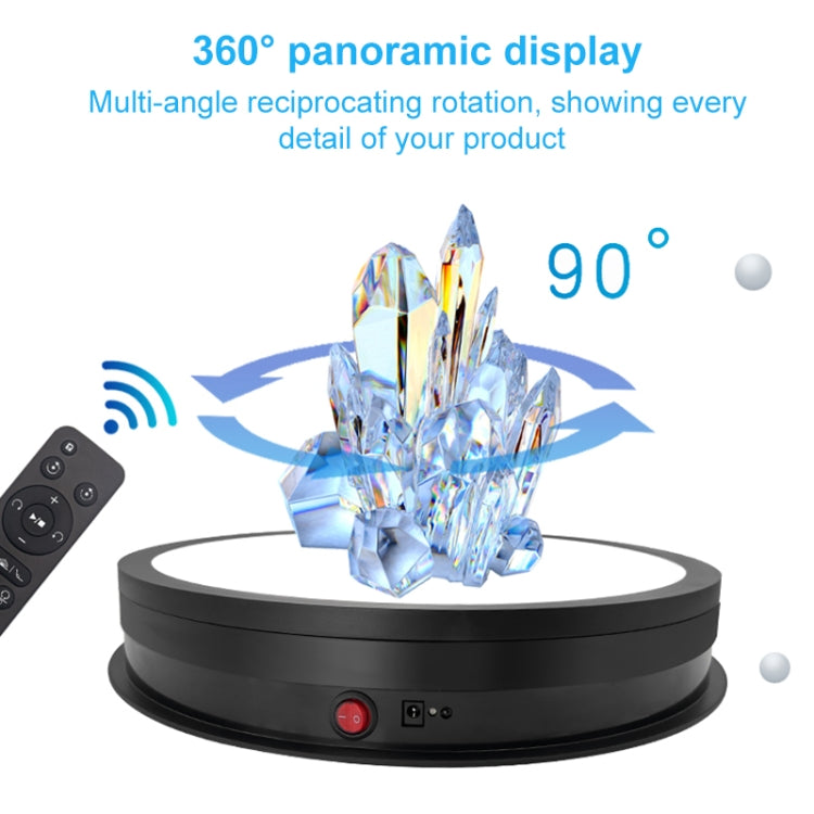 42cm LED Light Electric Rotating Display Stand Turntable, Power Plug:AU Plug(White) -  by PMC TechLife | Online Shopping South Africa | PMC TechLife | Buy Now Pay Later Mobicred