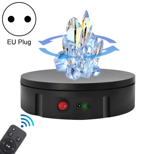 22cm Charging Rotating Display Stand Video Shooting Turntable, Load: 50kg, Power Plug:EU Plug(Black) -  by PMC Jewellery | Online Shopping South Africa | PMC Jewellery | Buy Now Pay Later Mobicred