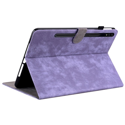 For Samsung Galaxy Tab S9+ Tiger Pattern Flip Leather Tablet Case(Purple) - Galaxy Tab S9+ Cases by PMC Jewellery | Online Shopping South Africa | PMC Jewellery | Buy Now Pay Later Mobicred