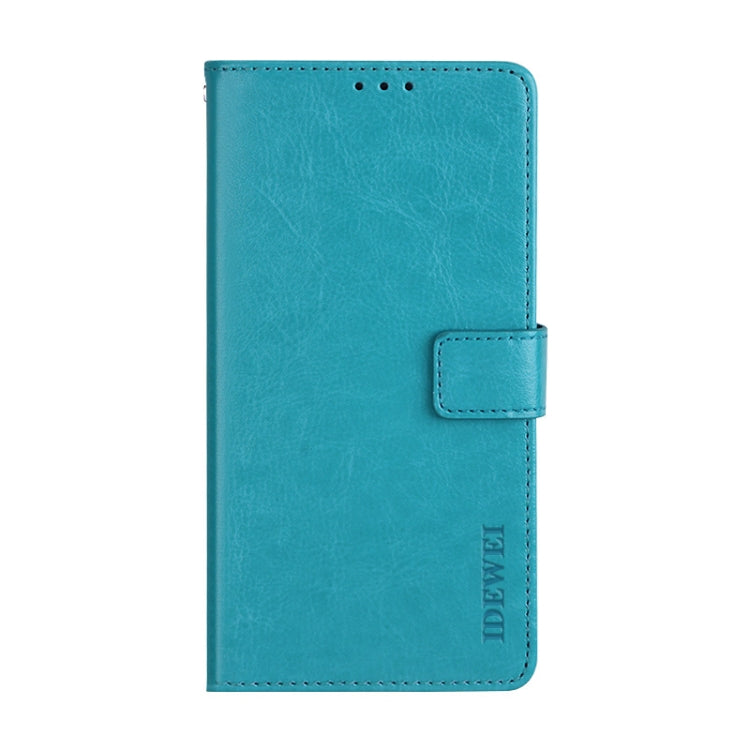 For Blackview BV9800 Pro idewei Crazy Horse Texture Horizontal Flip Leather Case with Holder & Card Slots & Wallet(Sky Blue) - More Brand by idewei | Online Shopping South Africa | PMC Jewellery | Buy Now Pay Later Mobicred