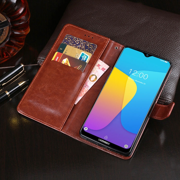 For Doogee X90 idewei Crazy Horse Texture Horizontal Flip Leather Case with Holder & Card Slots & Wallet(White) - More Brand by idewei | Online Shopping South Africa | PMC Jewellery | Buy Now Pay Later Mobicred