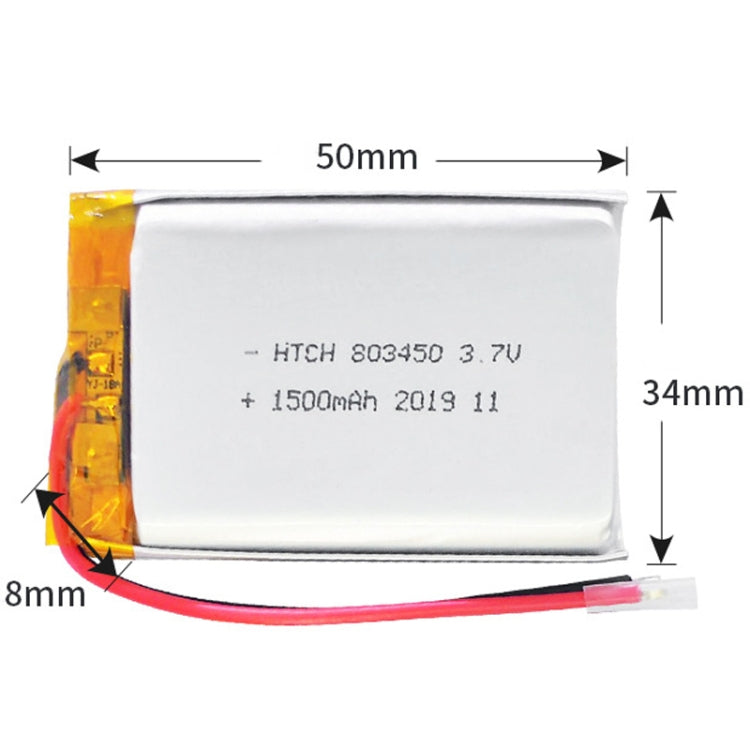 2pcs 803450 1500mAh Li-Polymer Battery Replacement - Others by PMC Jewellery | Online Shopping South Africa | PMC Jewellery | Buy Now Pay Later Mobicred