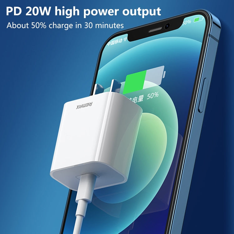 REMAX RP-U79 Speed Series 20W USB-C/Type-C Multi-Compatible Fast Charger, Specification:UK Plug(White) - USB Charger by REMAX | Online Shopping South Africa | PMC Jewellery | Buy Now Pay Later Mobicred