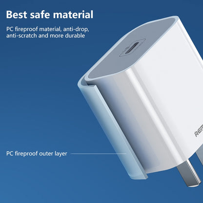 REMAX RP-U79 Speed Series 20W USB-C/Type-C Multi-Compatible Fast Charger, Specification:UK Plug(White) - USB Charger by REMAX | Online Shopping South Africa | PMC Jewellery | Buy Now Pay Later Mobicred