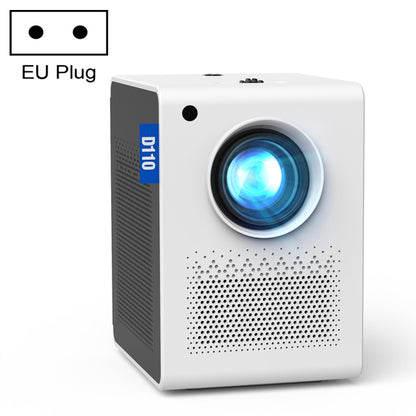 D110 180 ANSI Lumens Mini LED+LCD Smartphone Wireless Screen Mirroring Projector, Plug Type:EU Plug(White) - Mini Projector by PMC Jewellery | Online Shopping South Africa | PMC Jewellery | Buy Now Pay Later Mobicred