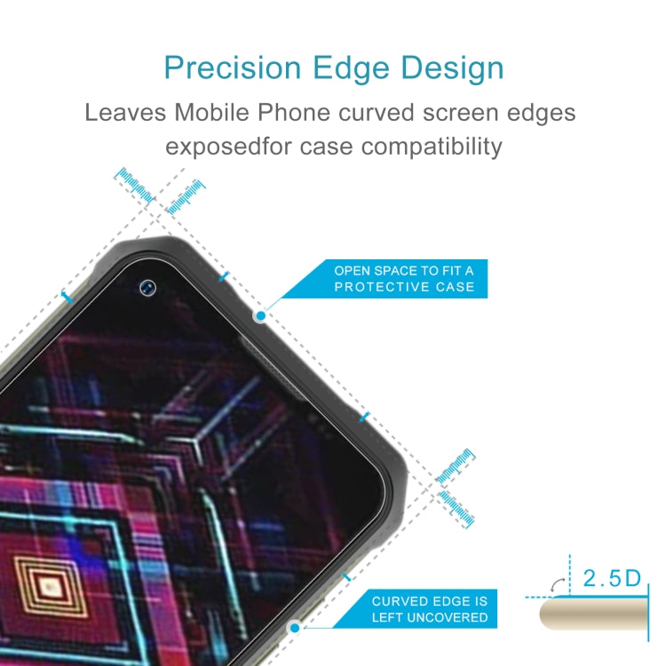 50 PCS 0.26mm 9H 2.5D Tempered Glass Film For Doogee V11 - For Doogee by PMC Jewellery | Online Shopping South Africa | PMC Jewellery | Buy Now Pay Later Mobicred