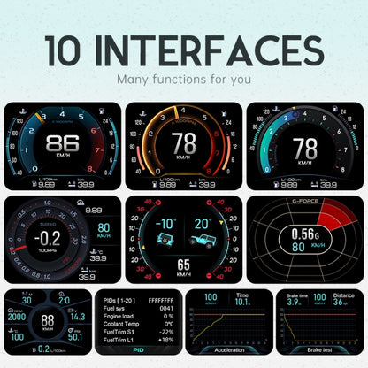 A450 O Car 2.8 inch OBDII Head-Up Display System - Head Up Display System by PMC Jewellery | Online Shopping South Africa | PMC Jewellery | Buy Now Pay Later Mobicred