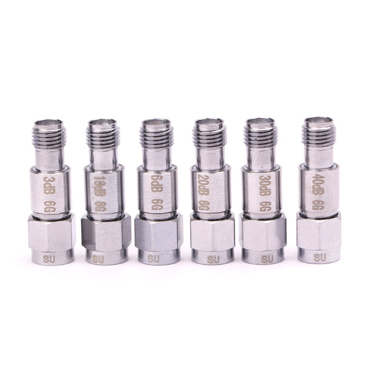 50dBi SMA Attenuator DC-6GHz SMA Coaxial Fixed Connectors - Connectors by PMC Jewellery | Online Shopping South Africa | PMC Jewellery | Buy Now Pay Later Mobicred