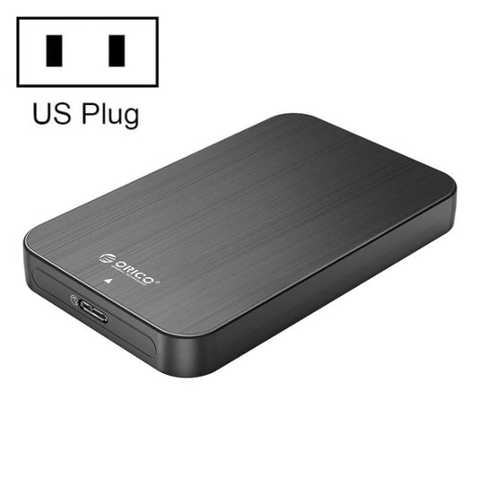 ORICO HM25U3 2.5 inch USB3.0 Micro-B Hard Drive Enclosure, Plug:US Plug(Black) - HDD Enclosure by ORICO | Online Shopping South Africa | PMC Jewellery | Buy Now Pay Later Mobicred