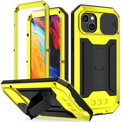 For iPhone 14 Plus R-JUST Shockproof Life Waterproof Dust-proof Case (Yellow) - iPhone 14 Plus Cases by R-JUST | Online Shopping South Africa | PMC Jewellery