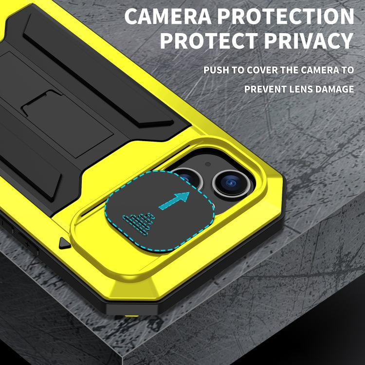 For iPhone 14 Plus R-JUST Shockproof Life Waterproof Dust-proof Case (Yellow) - iPhone 14 Plus Cases by R-JUST | Online Shopping South Africa | PMC TechLife | Buy Now Pay Later Mobicred