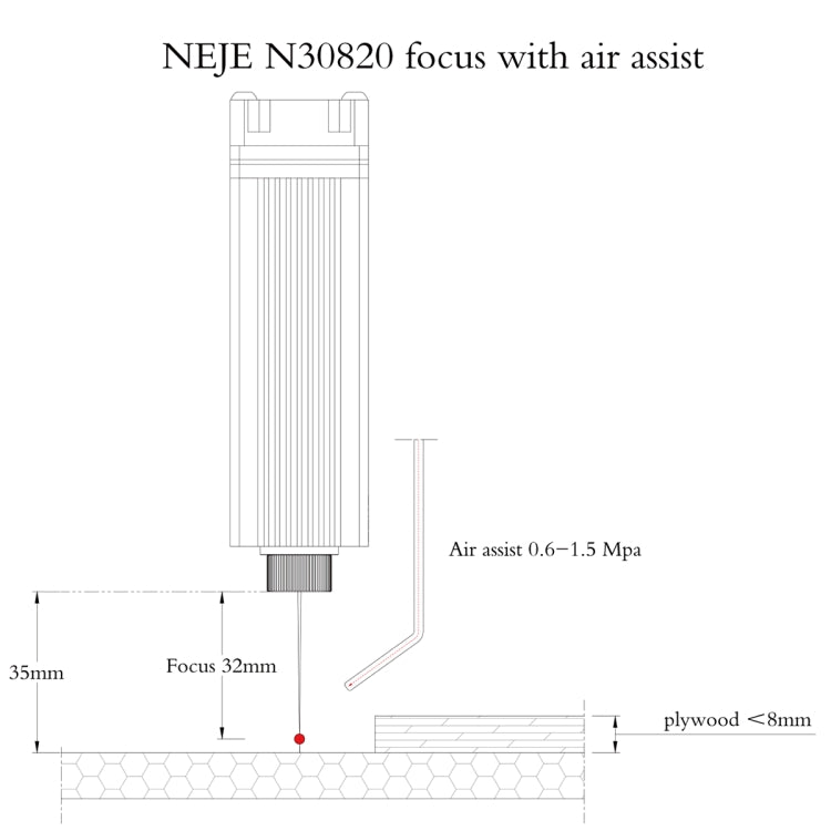 NEJE N30820 5.5W 450nm Laser Engraver Module Kits - free shipping - PMC TechLife - Order now!
