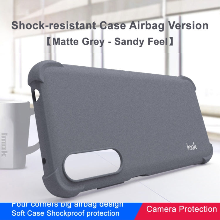 For HTC Desire 22 Pro 5G IMAK All-inclusive Shockproof Airbag TPU Case (Matte Grey) - HTC by imak | Online Shopping South Africa | PMC Jewellery | Buy Now Pay Later Mobicred