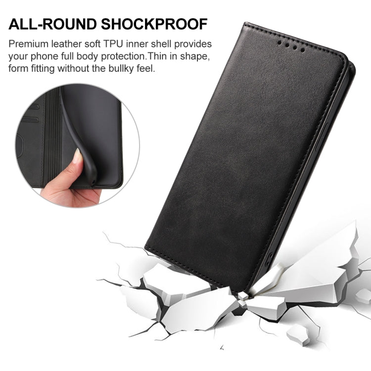 For OPPO Find X5 Pro Magnetic Closure Leather Phone Case(Black) - OPPO Cases by PMC TechLife | Online Shopping South Africa | PMC TechLife | Buy Now Pay Later Mobicred