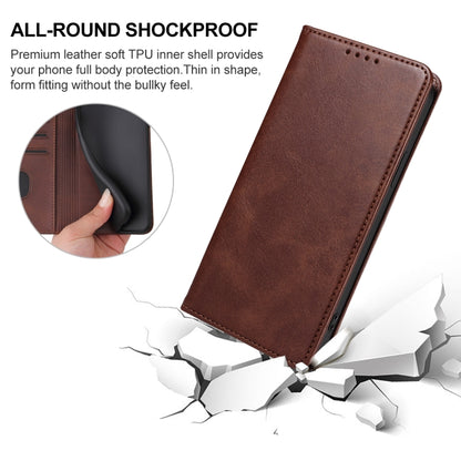 For vivo Y30 Magnetic Closure Leather Phone Case(Brown) - vivo Cases by PMC Jewellery | Online Shopping South Africa | PMC Jewellery