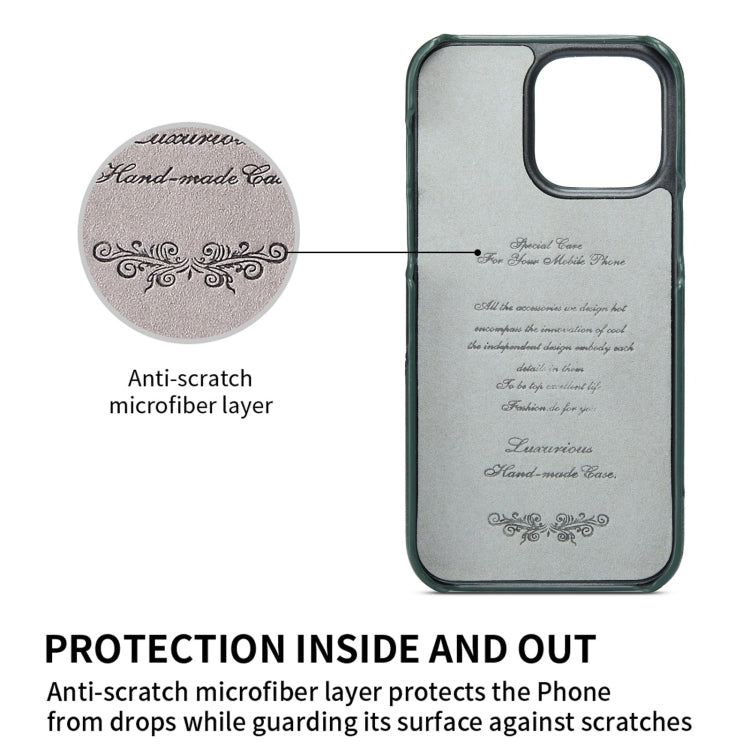 For iPhone 14 Plus Fierre Shann Oil Wax Texture Genuine Leather Back Case (Black) - iPhone 14 Plus Cases by FIERRE SHANN | Online Shopping South Africa | PMC TechLife | Buy Now Pay Later Mobicred