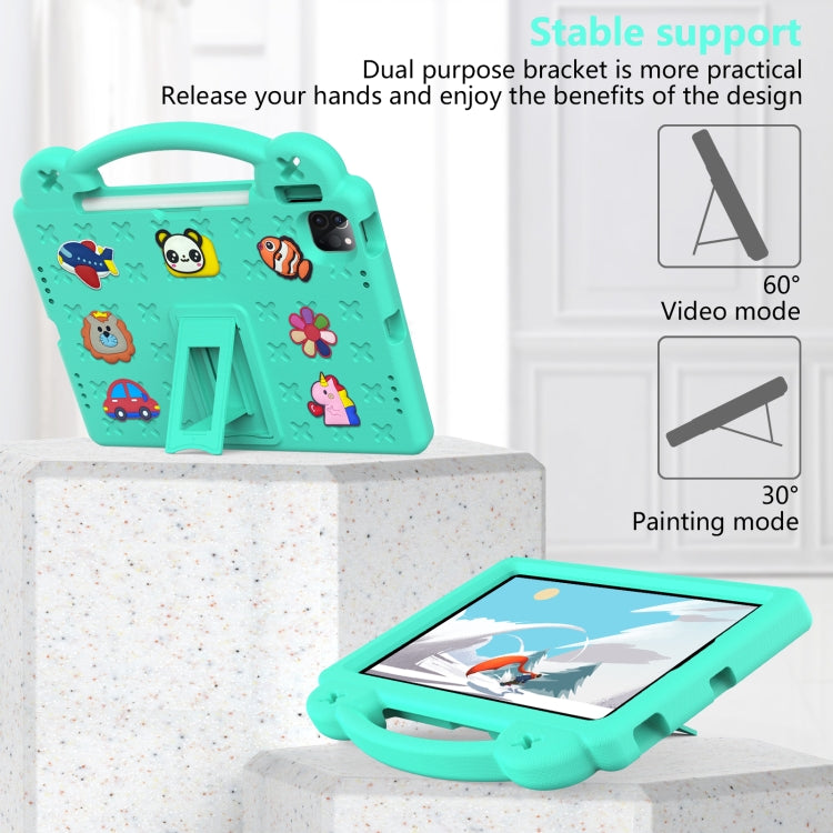 Handle Kickstand Children EVA Shockproof Tablet Case For iPad Pro 11 2018 / 2020 / 2021(Mint Green) - More iPad Cases by PMC Jewellery | Online Shopping South Africa | PMC Jewellery