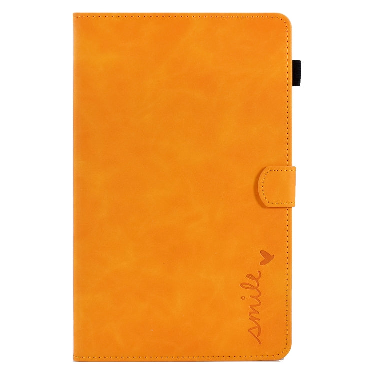 For Lenovo Tab M10 HD Gen 2 Embossed Smile Flip Tablet Leather Case(Khaki) - free shipping - PMC TechLife - Order now!