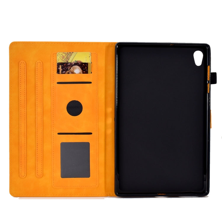For Lenovo Tab M10 HD Gen 2 Embossed Smile Flip Tablet Leather Case(Khaki) - free shipping - PMC TechLife - Order now!