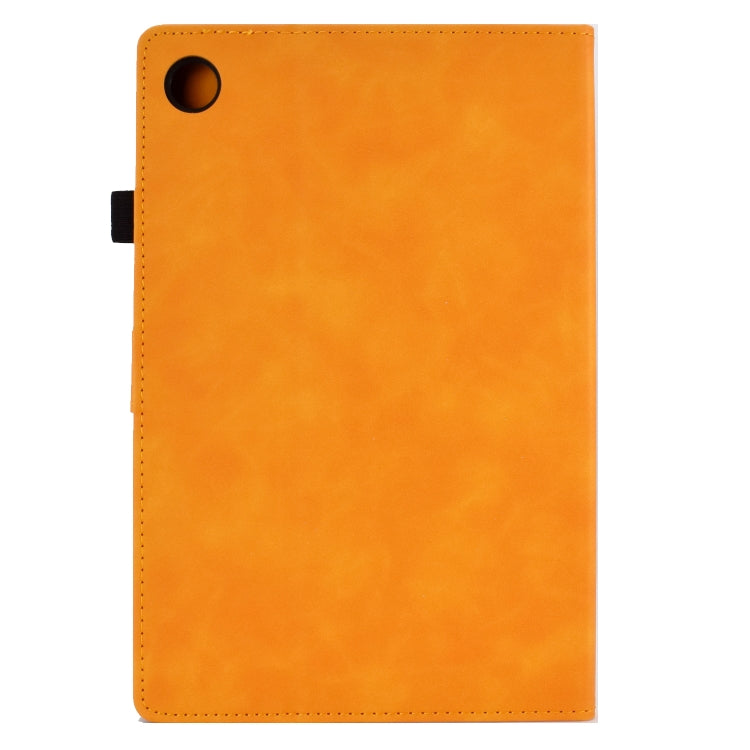 For Lenovo Tab M10 Plus 3rd Gen 10.6 inch Embossed Smile Flip Tablet Leather Case(Khaki) - Lenovo by PMC TechLife | Online Shopping South Africa | PMC TechLife | Buy Now Pay Later Mobicred