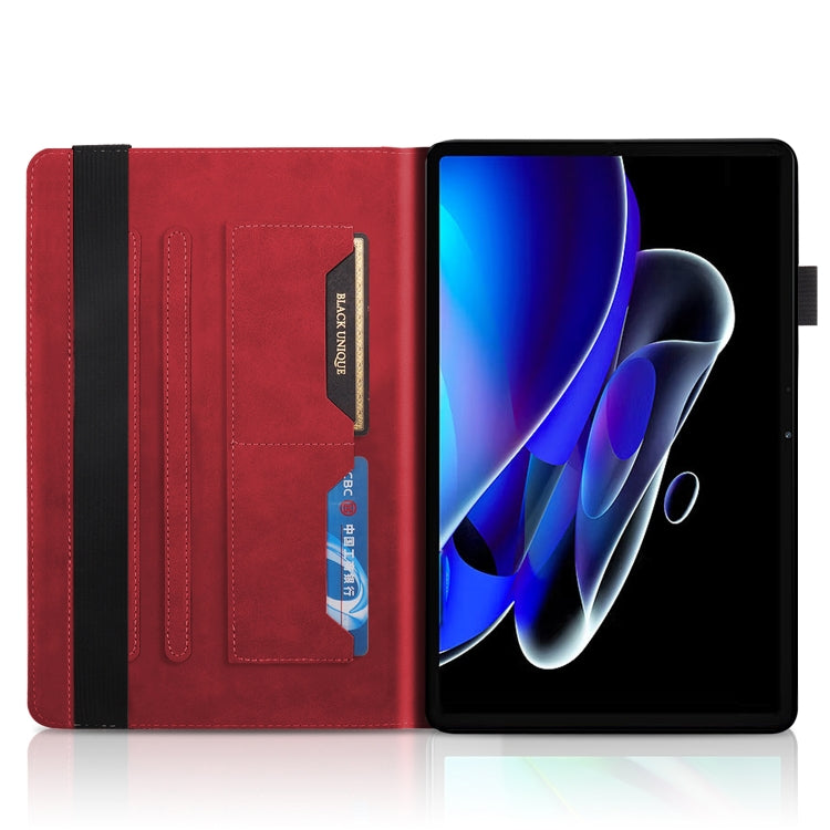 For OPPO Realme Pad X Life Tree Series Horizontal Flip Leather Tablet Case(Red) - Realme by PMC TechLife | Online Shopping South Africa | PMC TechLife | Buy Now Pay Later Mobicred