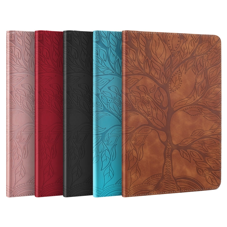 For OPPO Realme Pad X Life Tree Series Horizontal Flip Leather Tablet Case(Brown) - Realme by PMC TechLife | Online Shopping South Africa | PMC TechLife | Buy Now Pay Later Mobicred