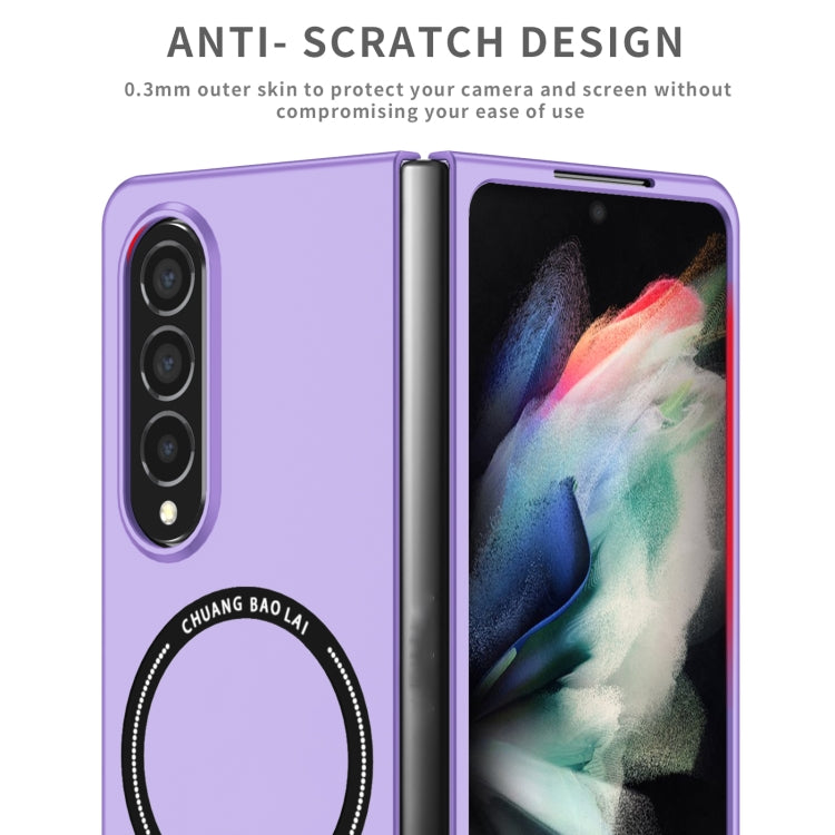 For Samsung Galaxy Z Fold4 Magsafe Magnetic Folding PC Phone Case(Purple) - Galaxy Z Fold4 5G Cases by PMC Jewellery | Online Shopping South Africa | PMC Jewellery