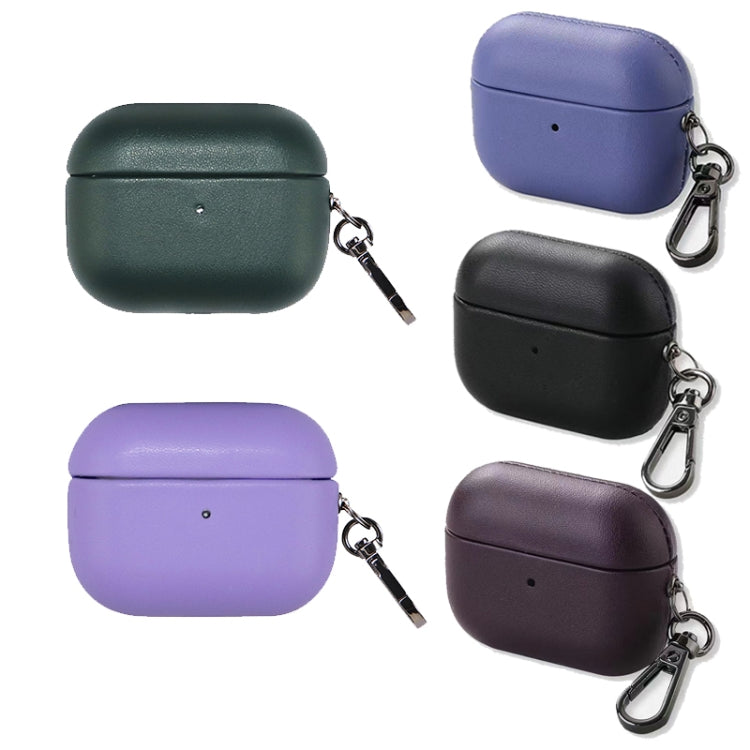 For Apple AirPods 3 PU Leather Wireless Bluetooth Earphone Protective Case(Wisteria) - For AirPods 3 by PMC Jewellery | Online Shopping South Africa | PMC Jewellery | Buy Now Pay Later Mobicred